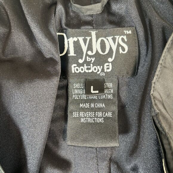 Dry Joys by Footjoy Pants Mens Large Black Pull On Elastic Waist Wind Rain Zip - Picture 3 of 11
